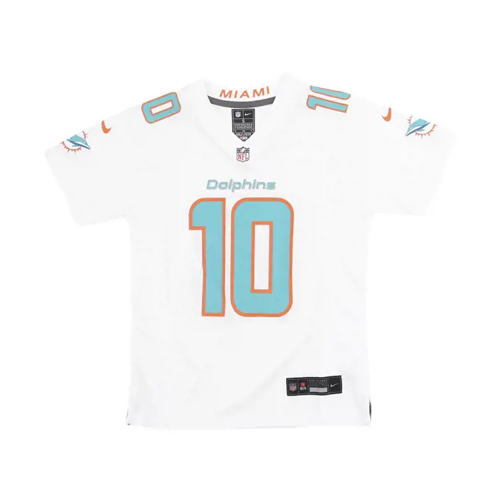 DOLPHINS NFL Maillot de match jeune blanc Tyreek Hill BLANC