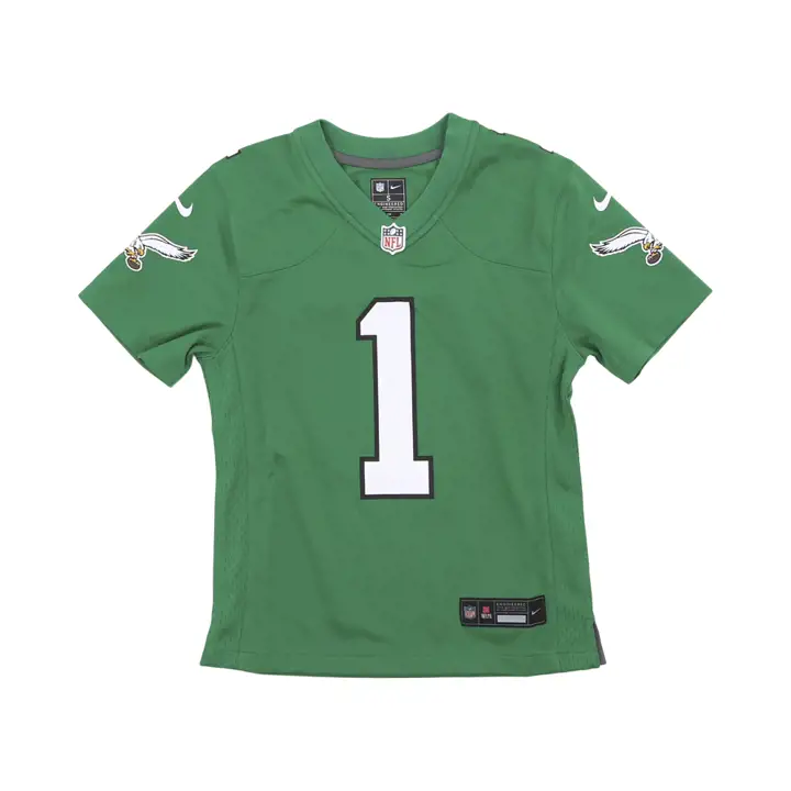 Maillot de match EAGLES NFL Youth ALT 2 Jalen Hurts GRN