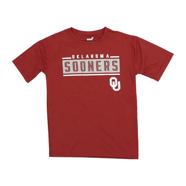 T-shirt en polyester Oklahoma Sooners NCAA Youth Amped Up 23 CRIM