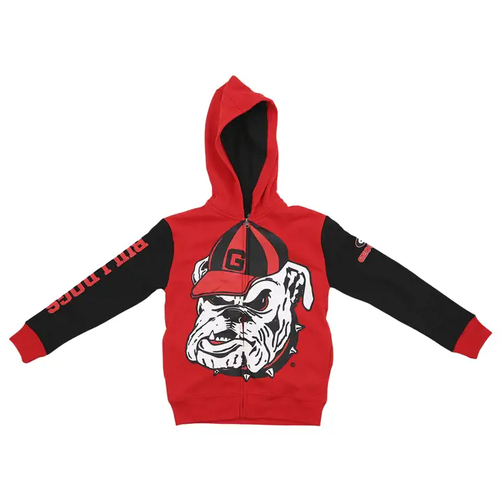 Sweat à capuche zippé Georgia Bulldogs NCAA Posterboard 23 ROUGE