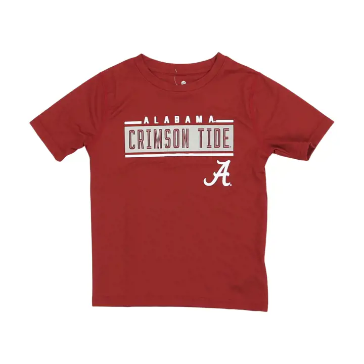 T-shirt en polyester pour enfant Alabama Crimson Tide NCAA Amped Up 23 CRIM