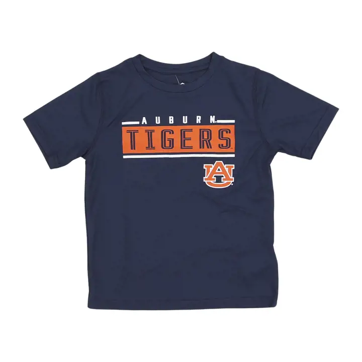 T-shirt en polyester pour enfants Auburn Tigers NCAA Amped Up 23 MARINE