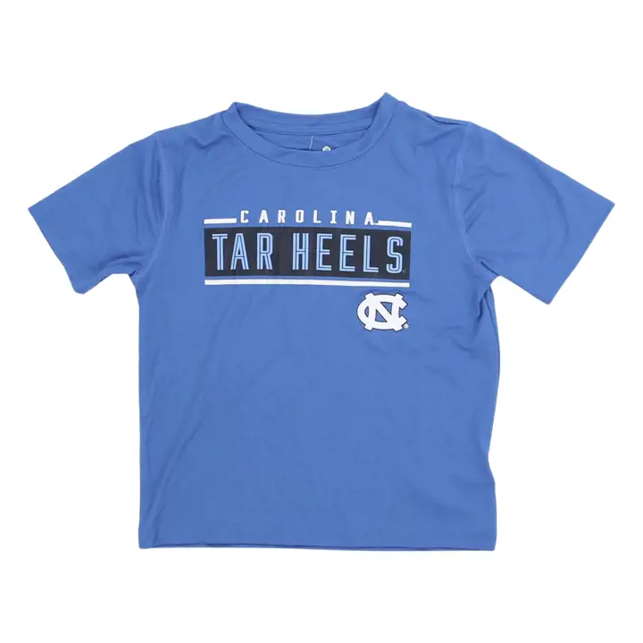 T-shirt en polyester North Carolina Tar Heels NCAA Amped Up pour enfant 23