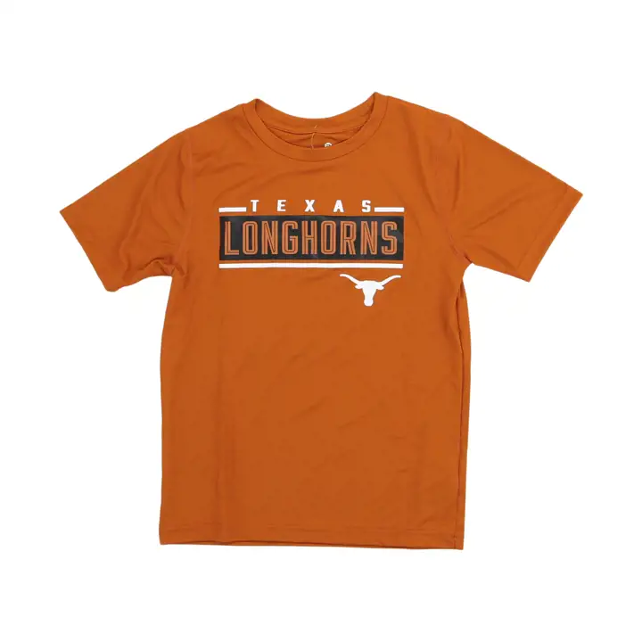 T-shirt en polyester pour enfants Texas Longhorns NCAA Amped Up 23 TEX ORG