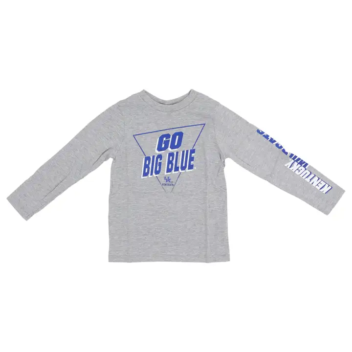 T-shirt à manches longues NCAA Kentucky Wildcats pour enfant (mon équipe) 23 GRIS