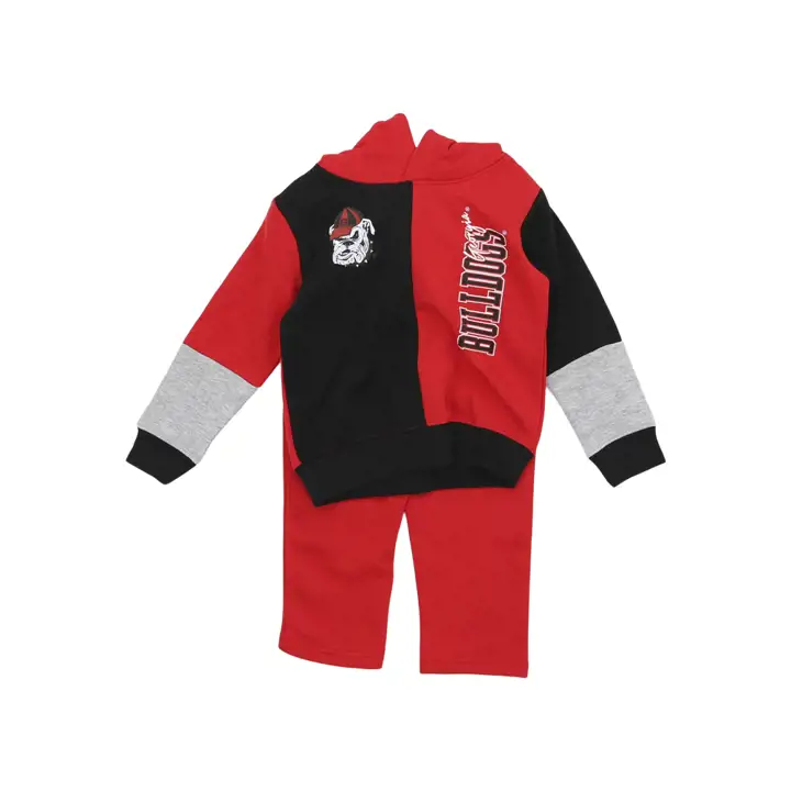 Ensemble polaire Georgia Bulldogs NCAA pour enfant en bas âge – Pile ou face – 23 ROUGE