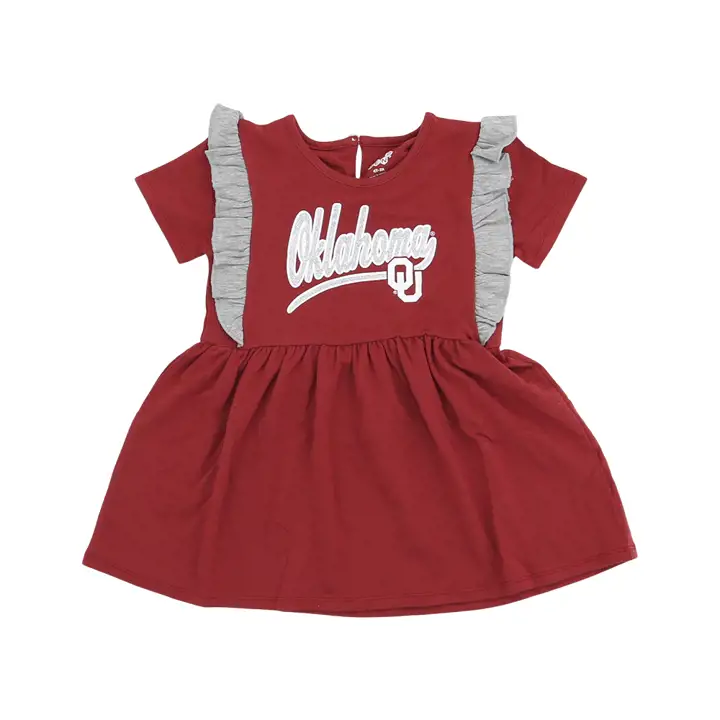 Robe "Too Cute" NCAA Oklahoma Sooners pour enfant fille 23 CRIM