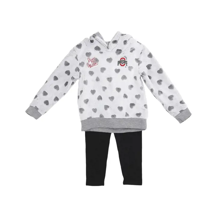 Ohio State Buckeyes NCAA Ensemble cœur à cœur 23 pour petites filles