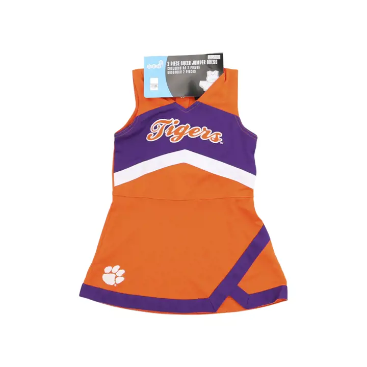 Robe de Pom-pom Girl Clemson Tigers NCAA pour Filles (Tout-Petites) 23 ORG