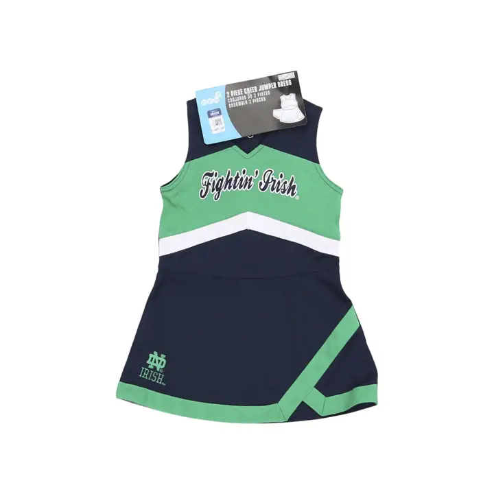 Notre Dame Fighting Irish NCAA - Robe de Pom-Pom Girl Capitaine pour Enfant Fille
