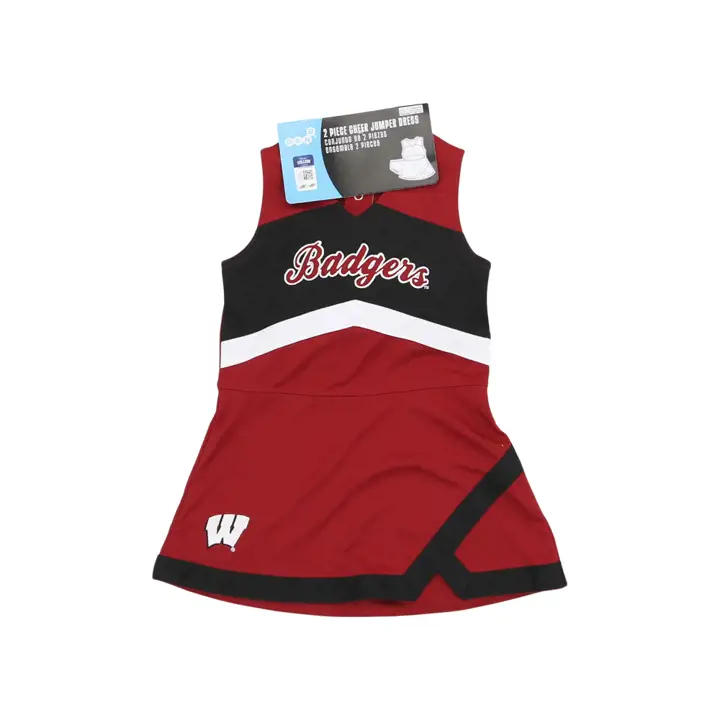 Robe de pom-pom girl Wisconsin Badgers NCAA pour jeune enfant fille 23