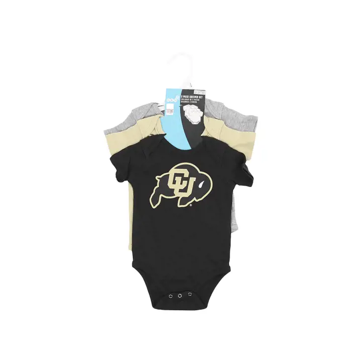 Ensemble 3 pièces nouveau-né Colorado Buffaloes NCAA 23 BLK