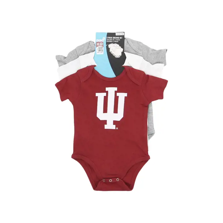 Ensemble de 3 pièces Indiana Hoosiers NCAA Nouveau-né 23 CRIM