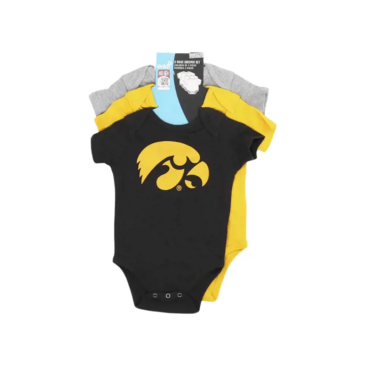 Iowa Hawk NCAA Ensemble 3 pièces Nouveau-né 23 gl