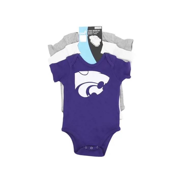Ensemble 3 pièces NCAA Wildcats de Kansas State pour nouveau-né 23 PUR