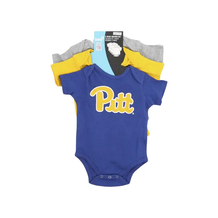 Ensemble 3 pièces Pittsburgh Panthers NCAA pour nouveau-né 23 BLEU