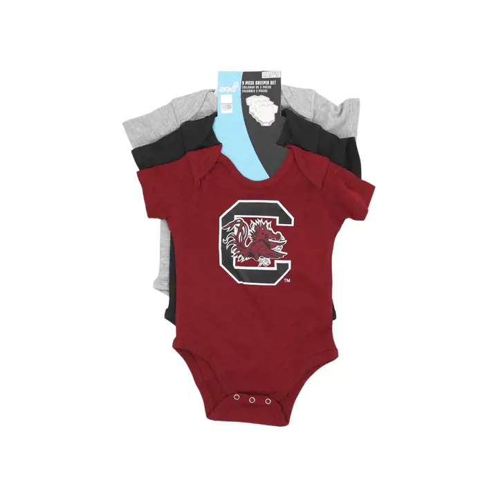 Ensemble 3 pièces nouveau-né S Carolina NCAA 23 blk