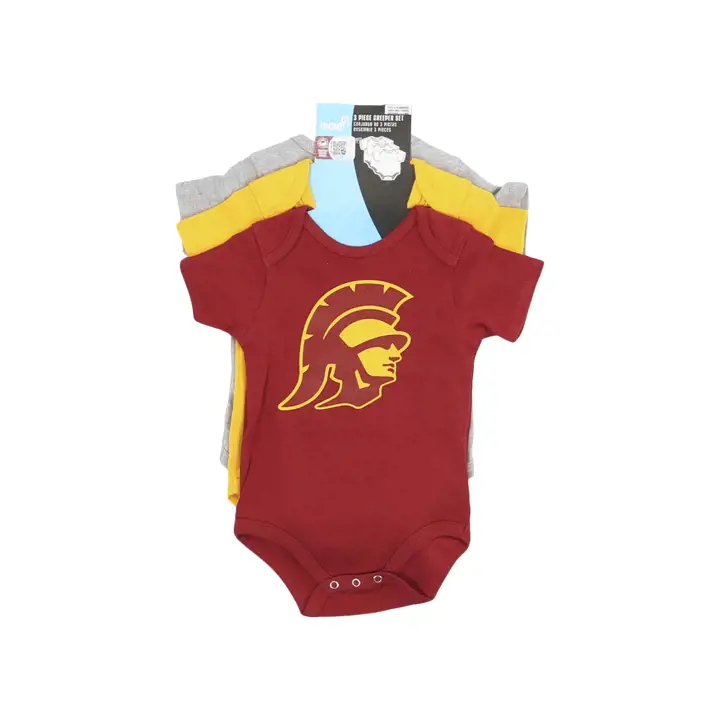 Ensemble 3 pièces USC Trojans NCAA pour nouveau-né 23 MAR
