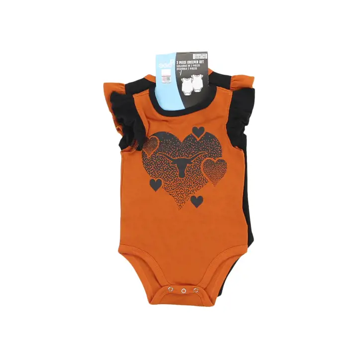 Texas Longhorns NCAA NB Filles Répandez l'amour Grenouillère 23 TEX