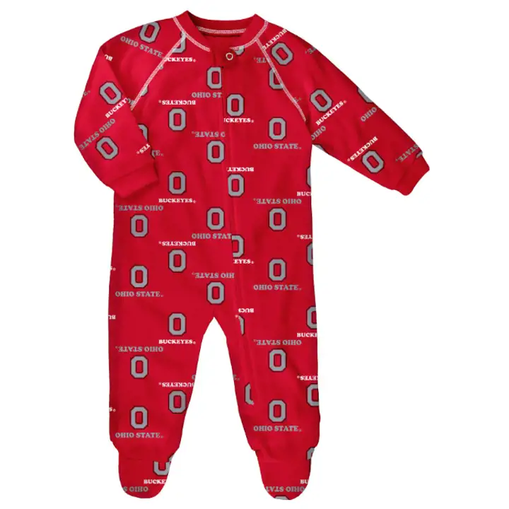 Ohio State Buckeyes NCAA NB Grenouillère Zippée Raglan 23 ROUGE