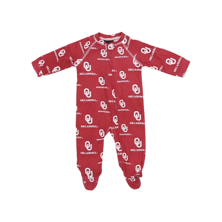 Grenouillère zippée à manches raglan NCAA Oklahoma Sooners 23 CRIM