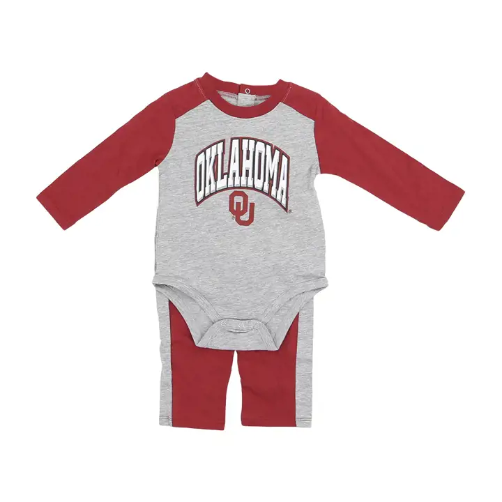 Ensemble NCAA Oklahoma Sooners pour nourrissons recrue de l'année 23 CRIM