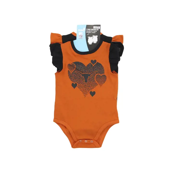 Barboteuse Bébé Fille NCAA Texas Longhorns "Spread the Love" 23