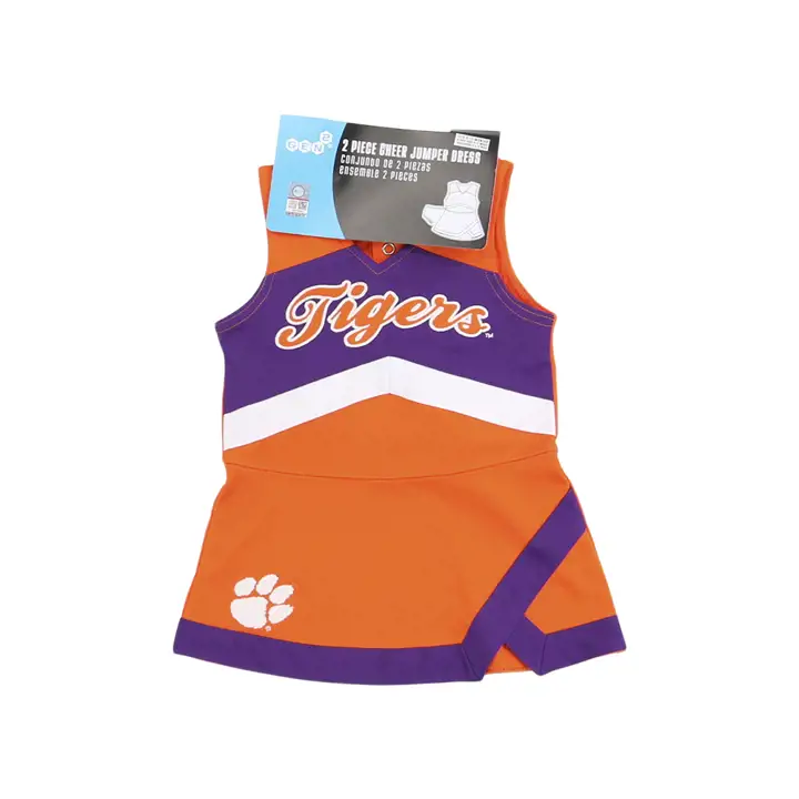 Robe de pompom girl Clemson Tigers NCAA pour bébé fille 23 ORG