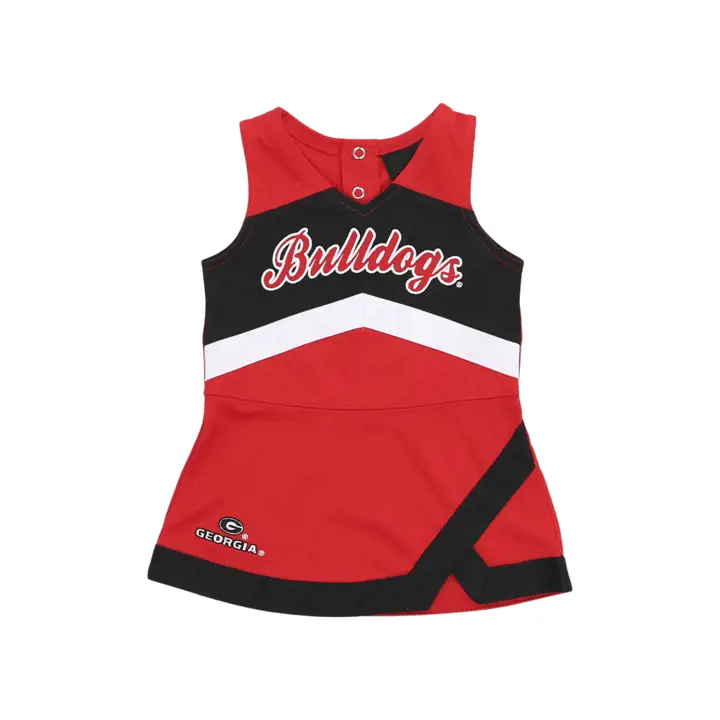 Robe de pom-pom girl Georgia Bulldogs NCAA pour bébé fille 23 RE