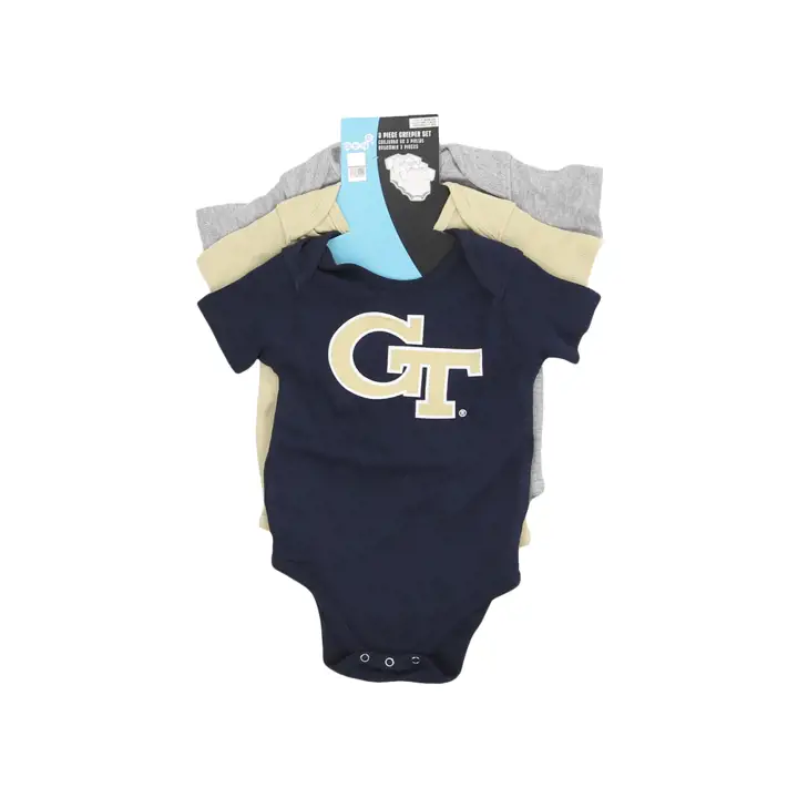 Ensemble 3 pièces NCAA Georgia Tech Yellow Jackets pour bébé 23 MARINE