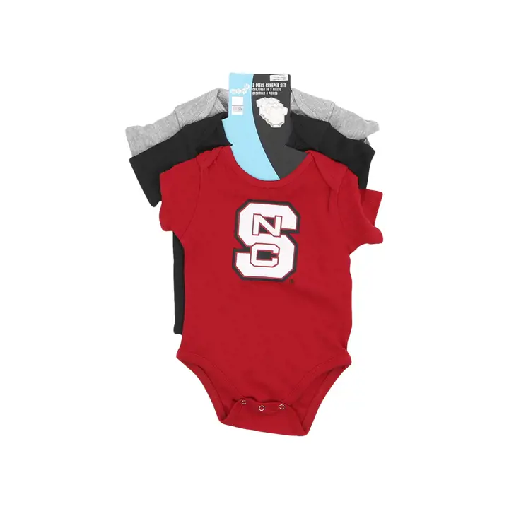 Ensemble 3 pièces pour bébé N.C. State Wolfpack NCAA 23 ROUGE
