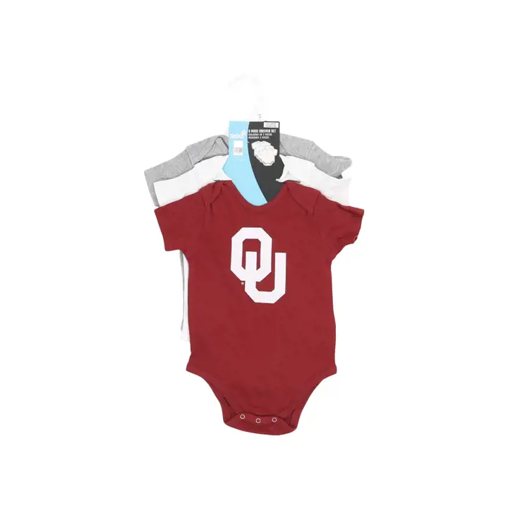 Ensemble 3 pièces NCAA Oklahoma Sooners pour bébé 23 CRIM