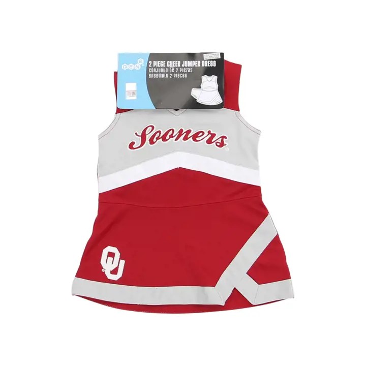 Robe de pompom girl NCAA Oklahoma Sooners pour bébé fille 23 CR