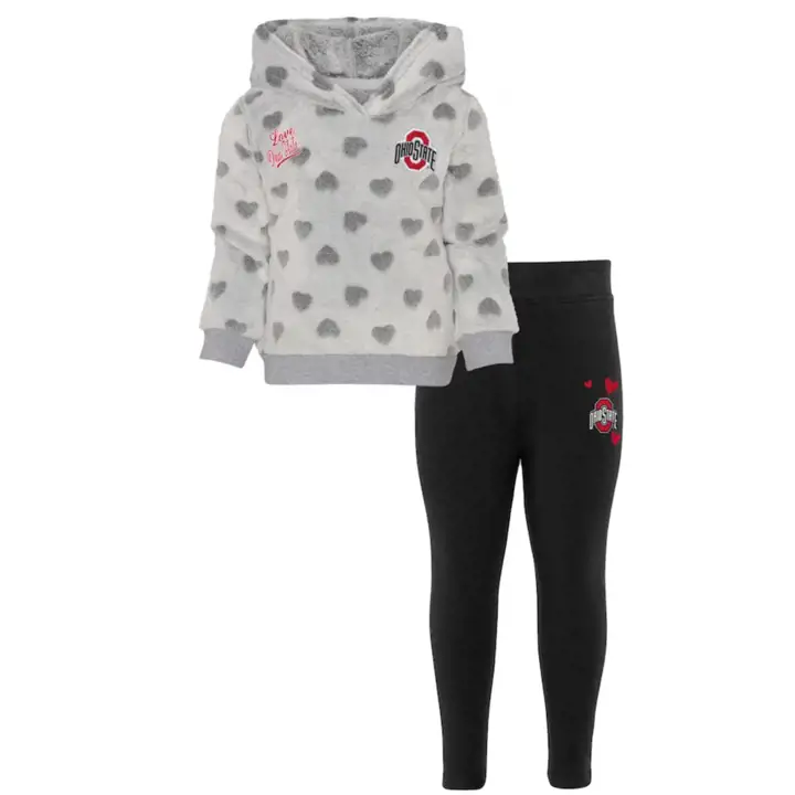Ensemble Cœur à Cœur pour Bébé Fille Ohio State Buckeyes NCAA 23 R