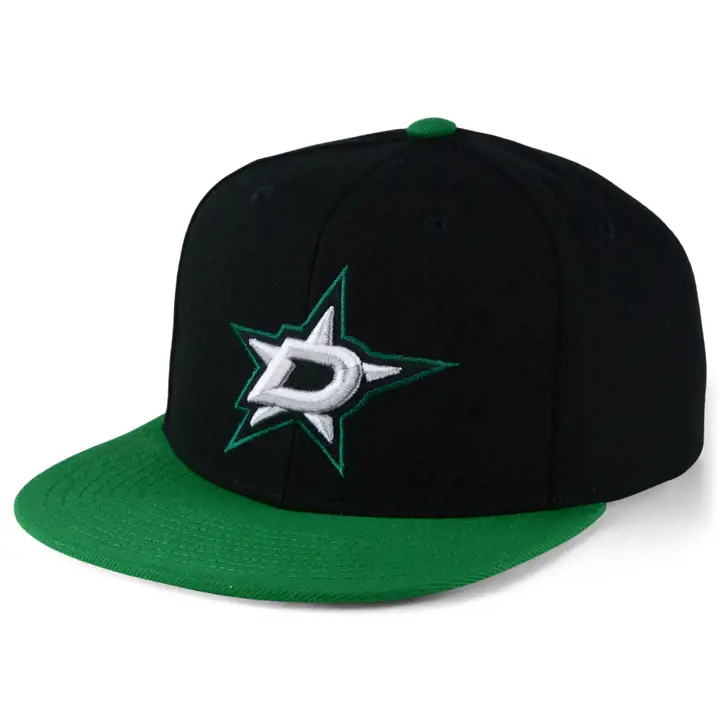 Casquette Snapback bicolore Mitchell & Ness Dallas Stars NHL noire/verte