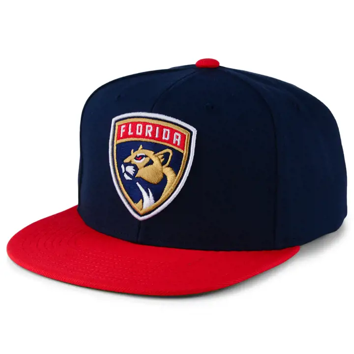 Casquette snapback 2 tons Florida Panthers NHL M&N marine/rouge