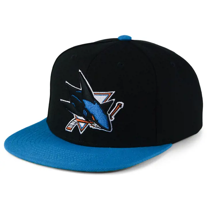 Casquette San Jose Sharks LNH Core 2 tons M&N snapback noire/turquoise