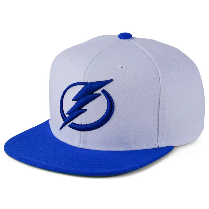 Casquette NHL Tampa Bay Lightning 2 tons M&N Snap blanc/bleu marine