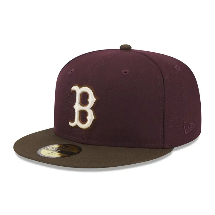 Boston Red Sox MLB Chocolat Merlot 59FIFTY marron/ noyer/ gris