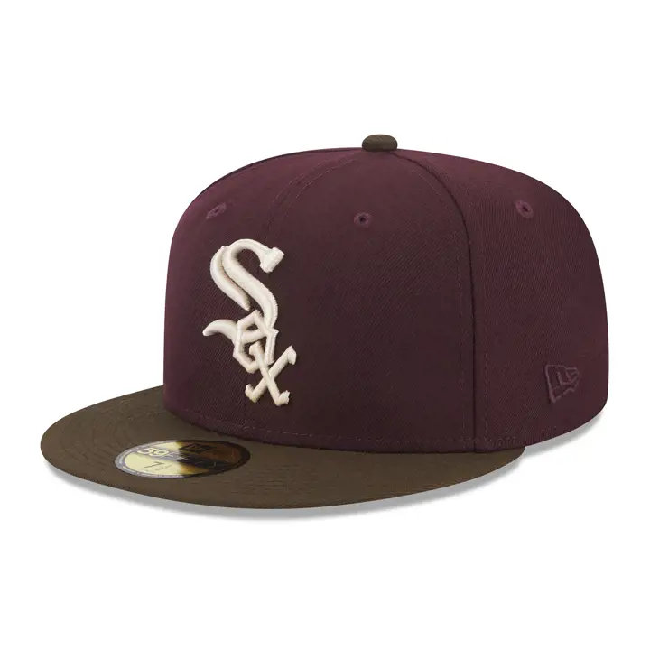 Casquette 59FIFTY MLB Chicago White Sox chocolat merlot / noyer / gris