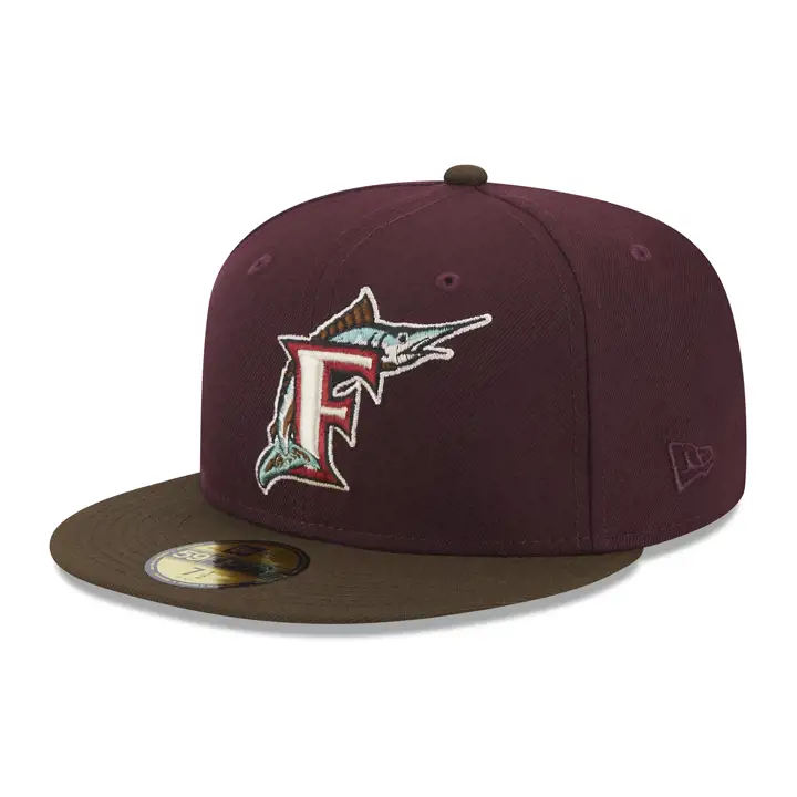 Florida Marlins MLB Chocolat Merlot 59FIFTY mar/ noyt/ gri