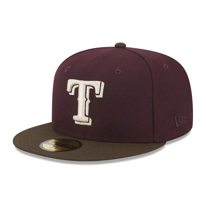 Texas Rangers MLB Chocolate Merlot 59FIFTY marron/ noyer/ gris