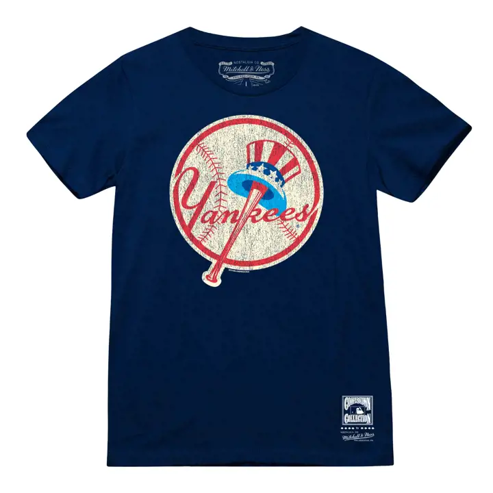 T-Shirt MLB Coop Tradition Homme Yankees M&N Chapeau Haut de Forme bleu marine