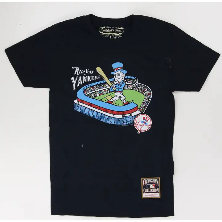 Yankees MLB M&N Coop Tradition T-Shirt Oncle Sam marine