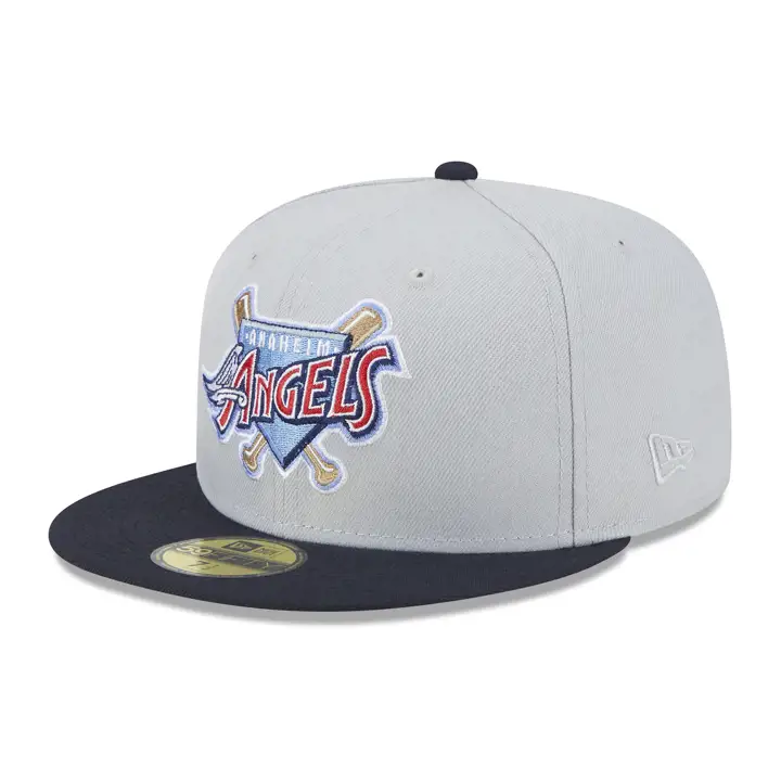 Anaheim Angels MLB Dolphin 59FIFTY gres/ bleu/ vert
