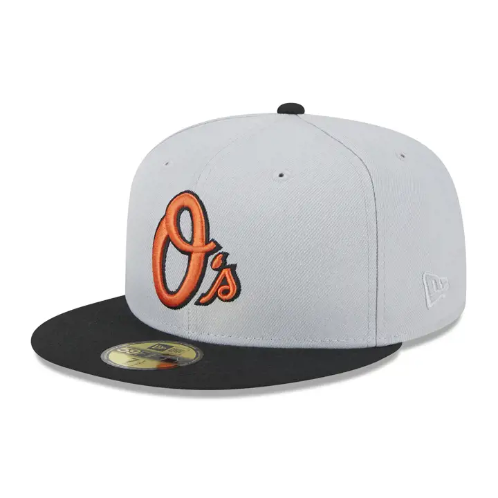 Baltimore Orioles MLB Dolphin 59FIFTY gris/ noir/ vert