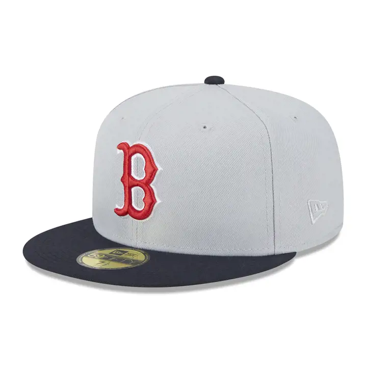 Boston Red Sox MLB Dolphin 59FIFTY gris/ bleu/ vert