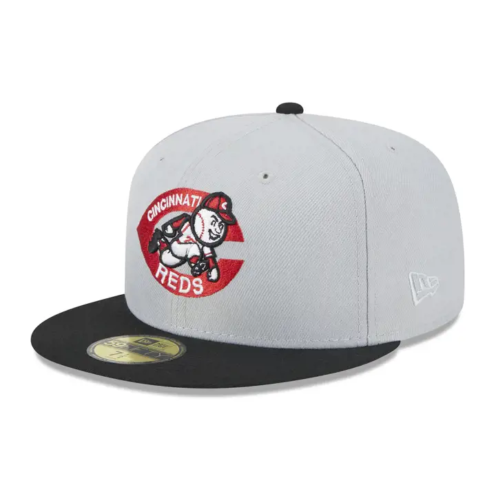 Casquette 59FIFTY MLB Cincinnati Reds Dolphin grise/ noire/ verte