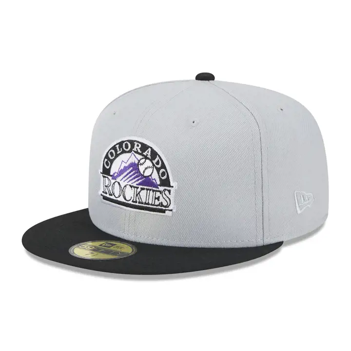 Colorado Rockies MLB Dolphin 59FIFTY gris/ noir/ vert