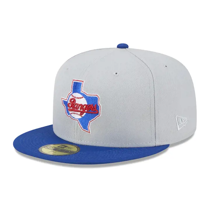Texas Rangers MLB Dolphin 59FIFTY gris/ bleu/ vrt